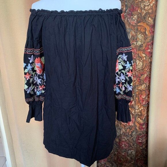 Free People 'Fleur Du Jour' Off-Shoulder Mini Shift Dress - size XS - Picture 7 of 12